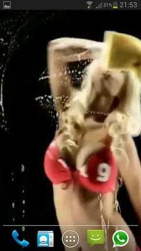 BIKINI GIRL SCREEN WASHER LWP screenshot 3