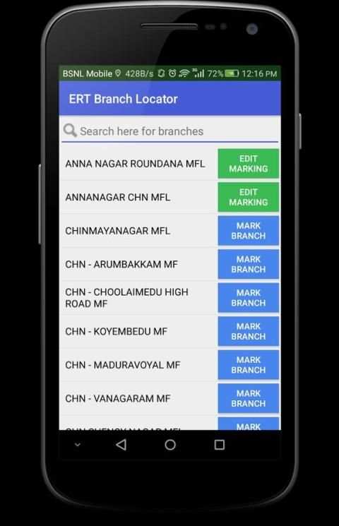 Muthoot ERT Branch Locator स्क्रीनशॉट 2