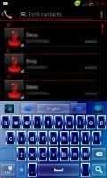 GO Keyboard Blue Neon Theme screenshot 4