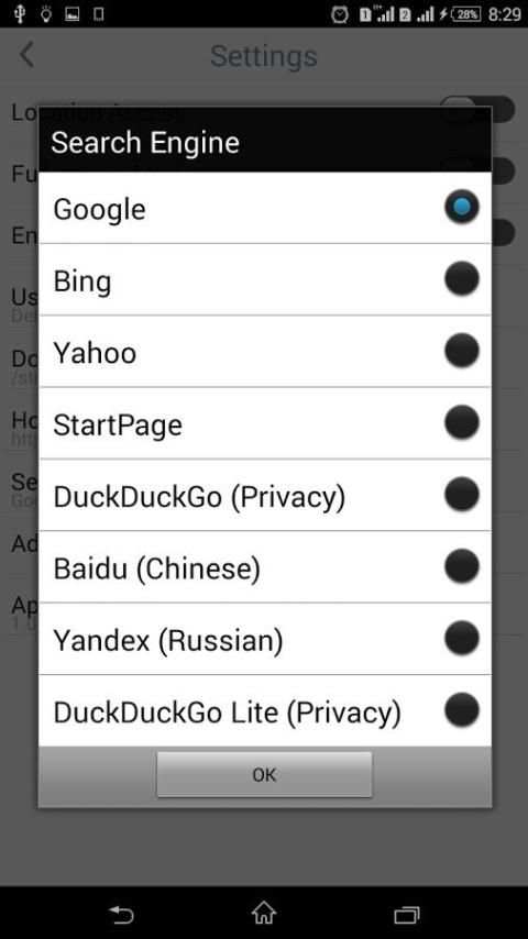 Falcon Browser screenshot 4