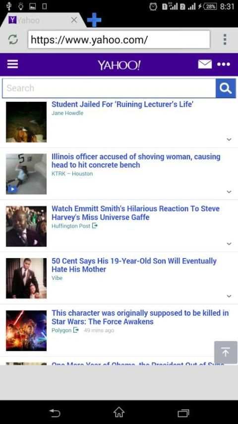 Falcon Browser screenshot 1