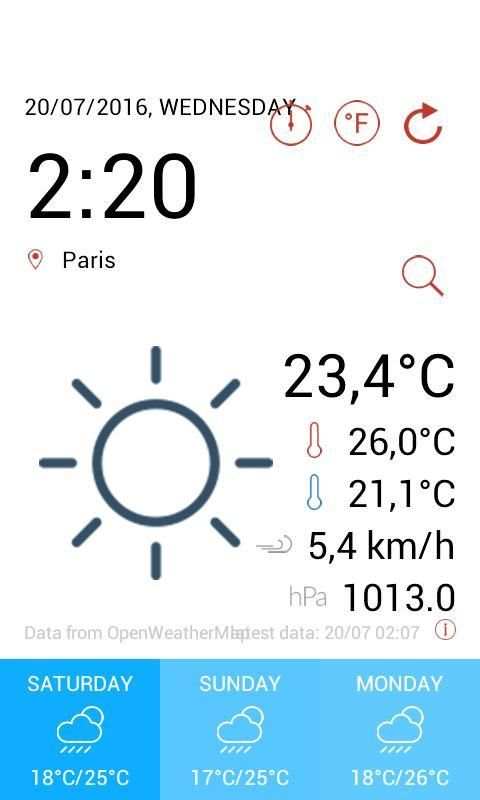 weather news скриншот 1