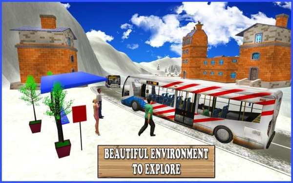 Extreme Snow Bus Driving screenshot 8