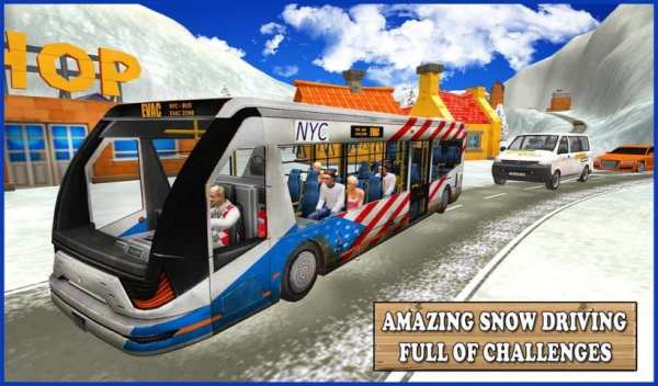 Extreme Snow Bus Driving screenshot 2