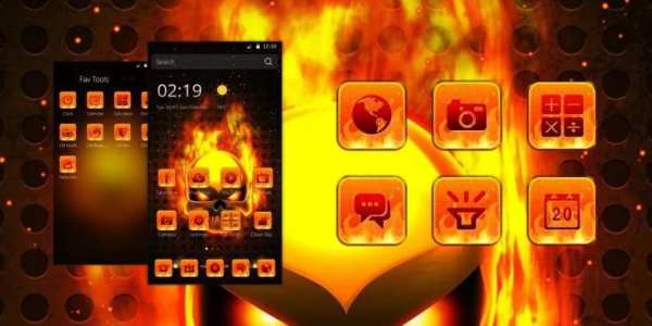 Api Tengkorak Tema screenshot 1