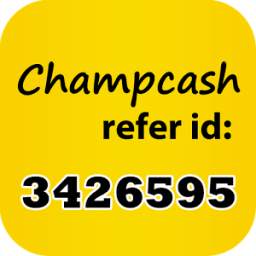 sponsor refer id for champcash