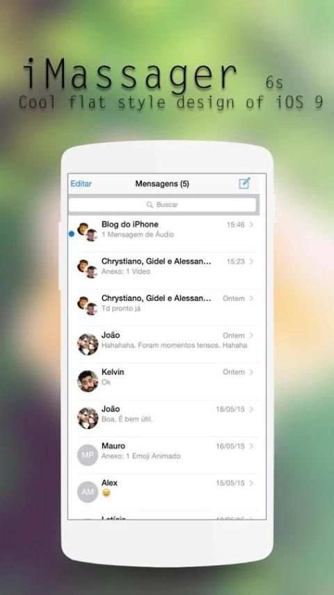 Messenger iOS 9 style screenshot 4