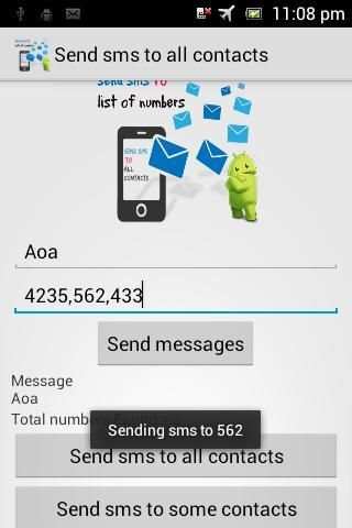 Send sms to all contacts apk screenshot 4