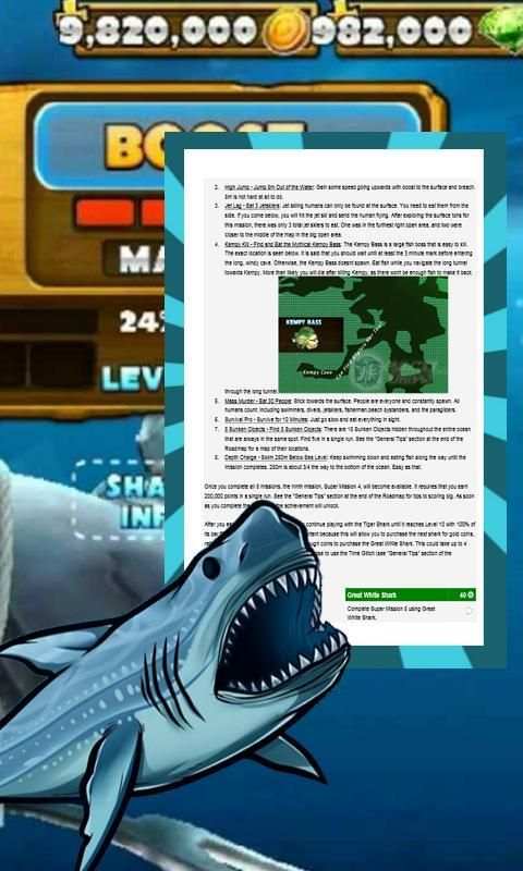 Guide Hungry Shark Evolution screenshot 1