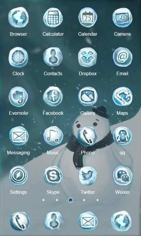 Snow Ball ZERO Launcher screenshot 2