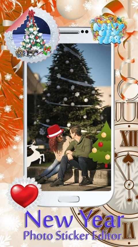 New Year Photo Sticker Editor screenshot 3