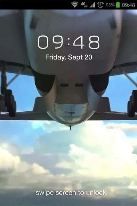 Airplane Landing LWP screenshot 1