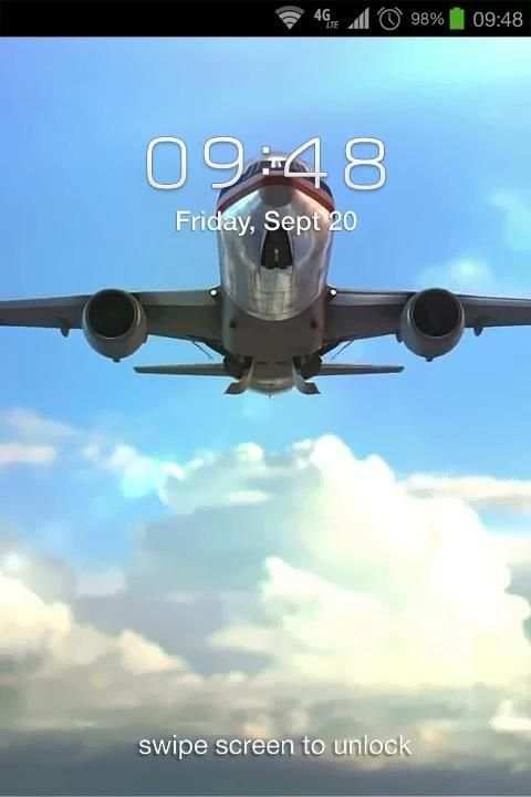 Airplane Landing LWP screenshot 2