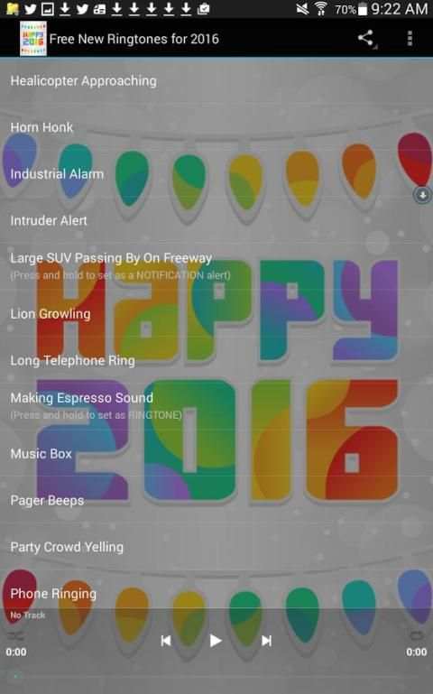 Free New Ringtones for 2016 1 تصوير الشاشة