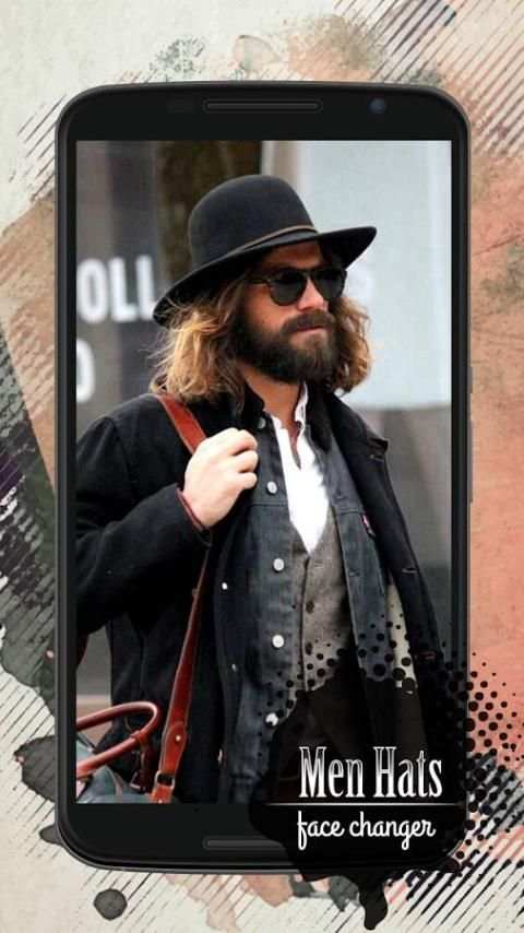 Face Changer for Men: Hats screenshot 3