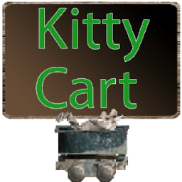 Kitty Cart - Cat Minecart Game أيقونة