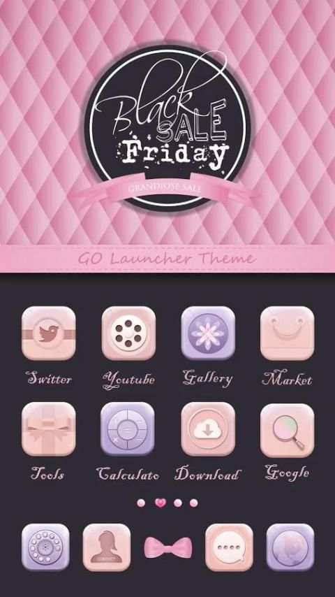 Firday Go Launcher Theme 1 تصوير الشاشة