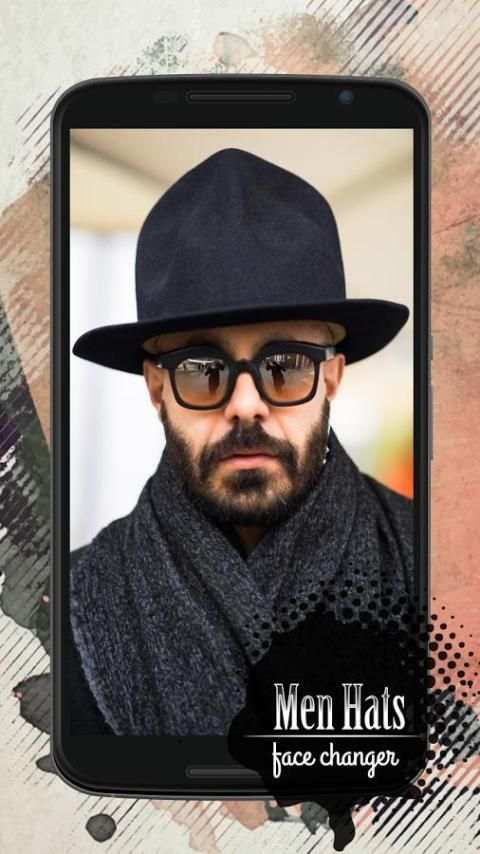 Face Changer for Men: Hats screenshot 1