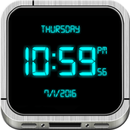 Digital Clock Live Wallpaper أيقونة