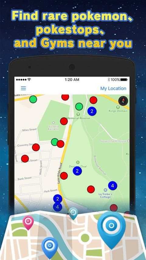 Map Radar for Pokemon Go 1 تصوير الشاشة