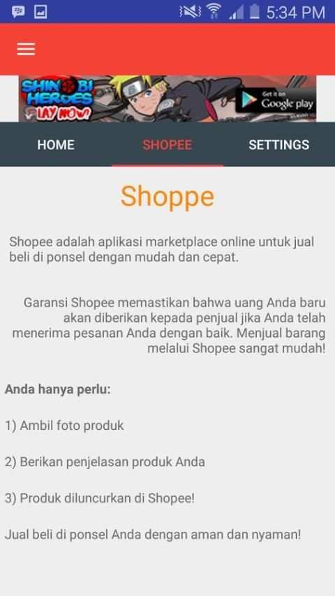Guide For Shopee скриншот 2