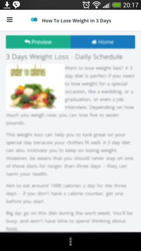 How To Lose Weight in 3 Days screenshot 1