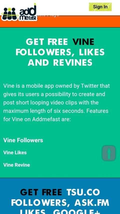 Addmefast 5 تصوير الشاشة