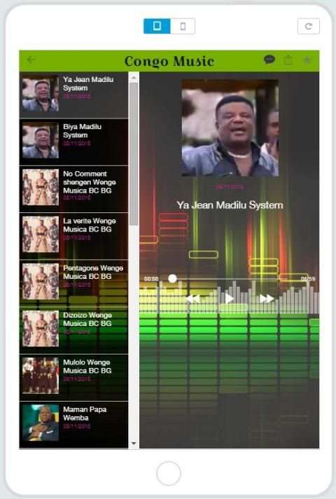 Congo Music 1 تصوير الشاشة