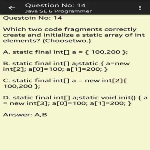 OCP Java SE 6 Exam (1z0-851) скриншот 6