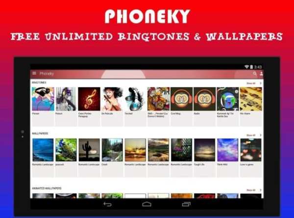 Phoneky Wallpapers & Ringtones скриншот 2
