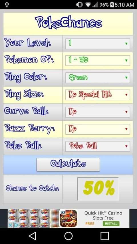 PokeChance for Pokemon Go screenshot 3