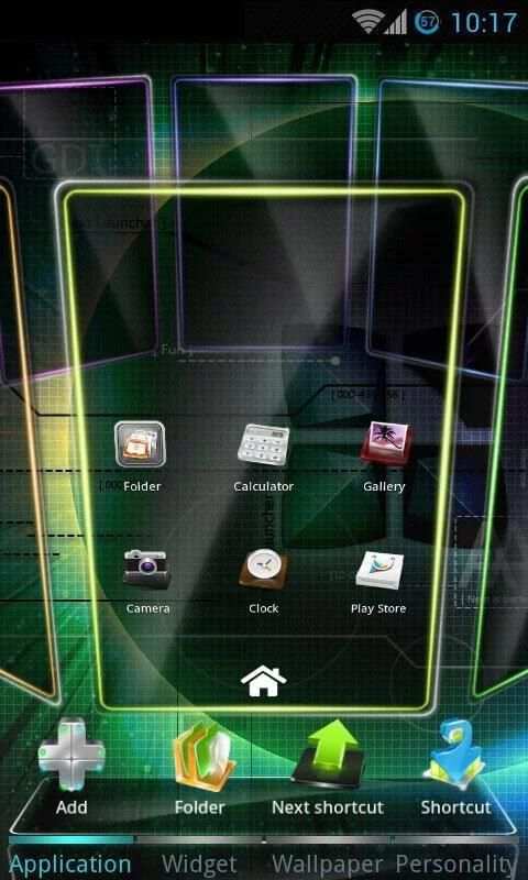 Classic Next Launcher 3D Theme 2 تصوير الشاشة