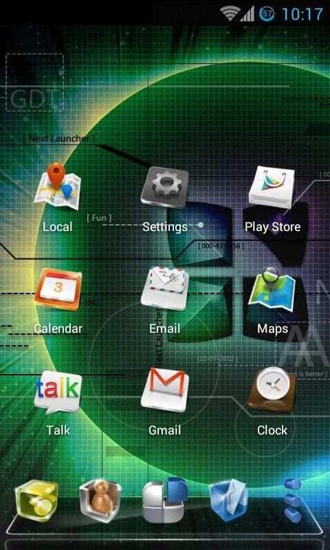 Classic Next Launcher 3D Theme screenshot 3