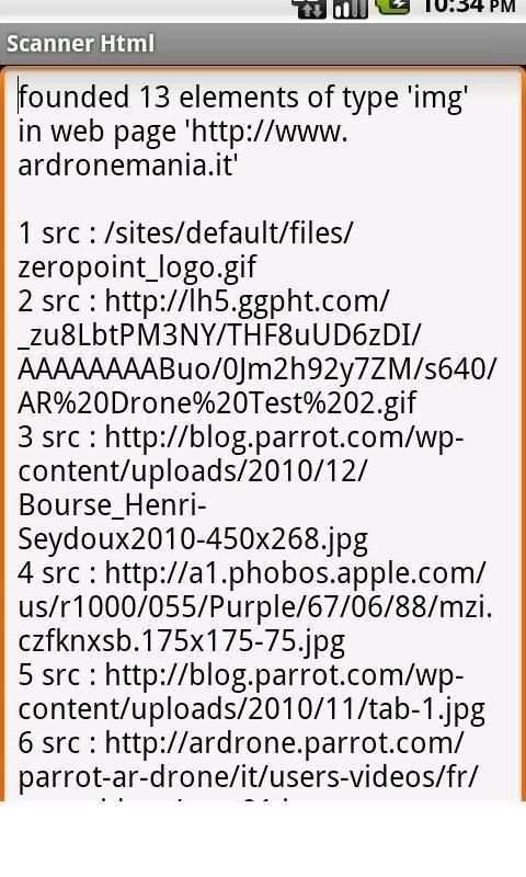 Scanner Html скриншот 1