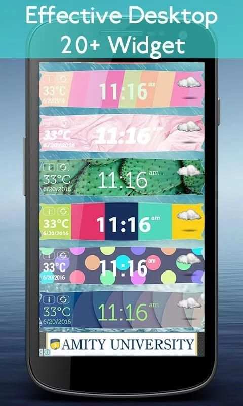 Weather & Clock Widget скриншот 3
