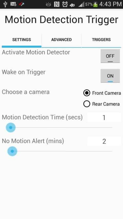 Camera Motion Trigger скриншот 4