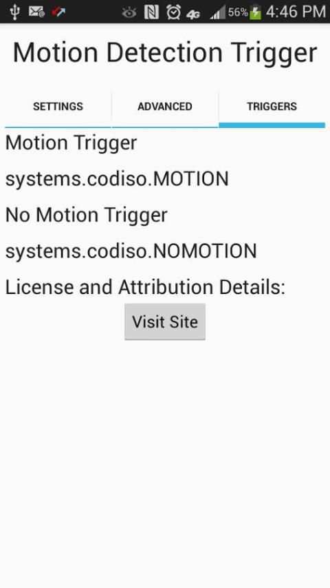 Camera Motion Trigger скриншот 1