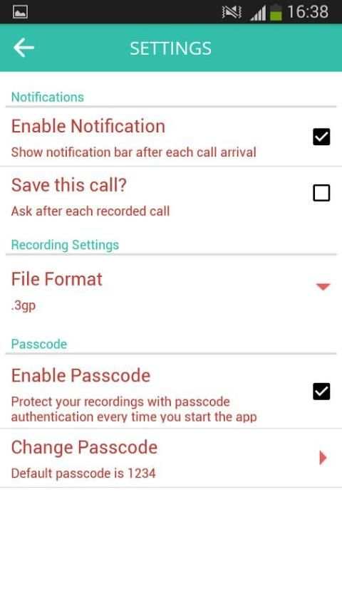 Phone Call Recorder Automatic screenshot 3