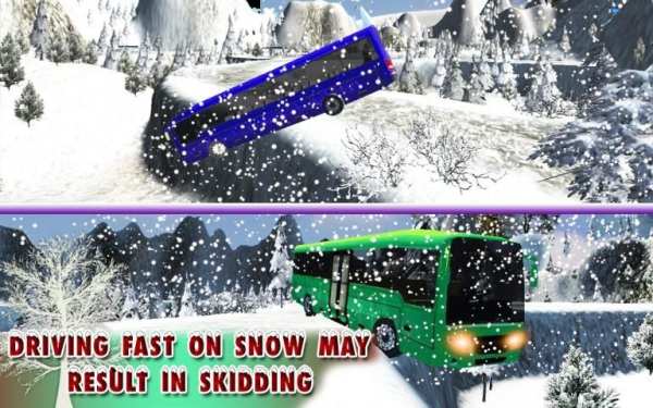 Offroad Snow Hill Bus Drive screenshot 8