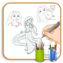 Easy Draw RAPUNZEL أيقونة