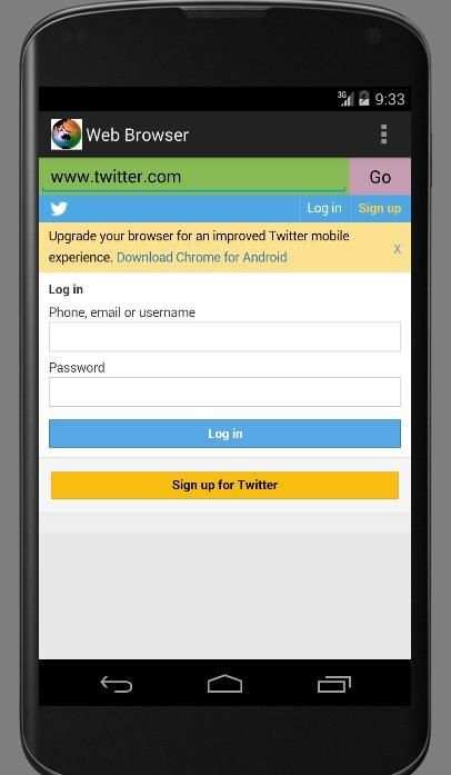 Web Browser screenshot 1