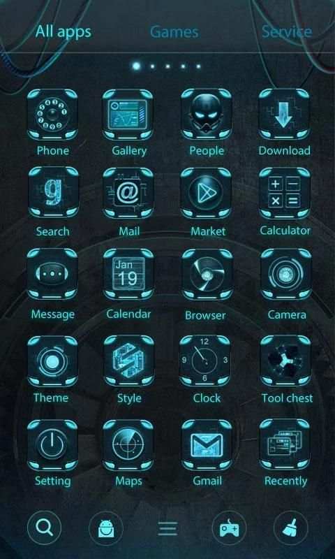 Technology GO Launcher Theme скриншот 1