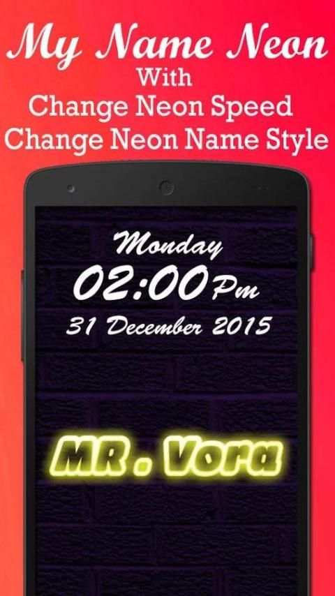 My Name Neon 1 تصوير الشاشة