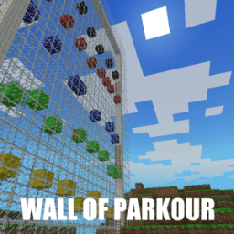 ikon Parkour wall map for Minecraft