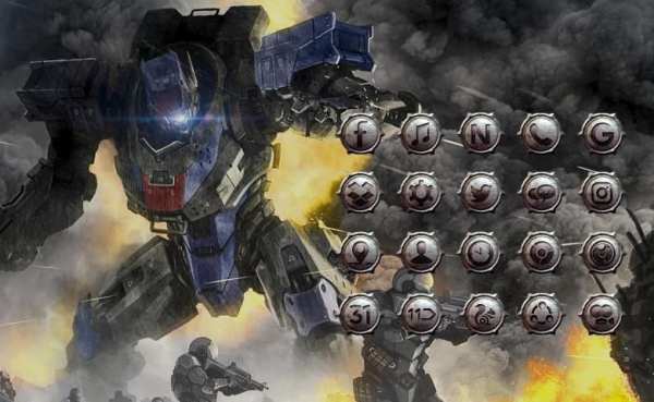 Robot Wars Launcher theme 6 تصوير الشاشة
