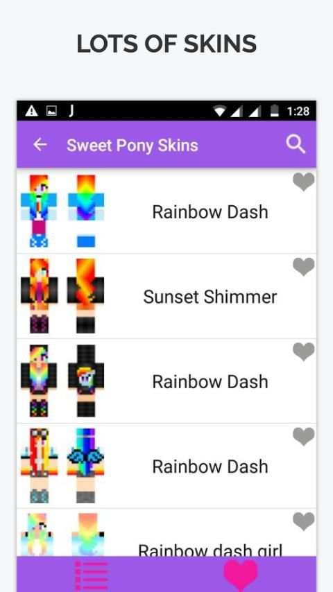 Sweet Pony Skin for Minecraft screenshot 1