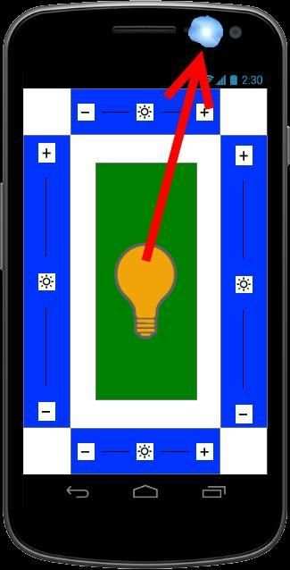 Mirror with front flashlight screenshot 2