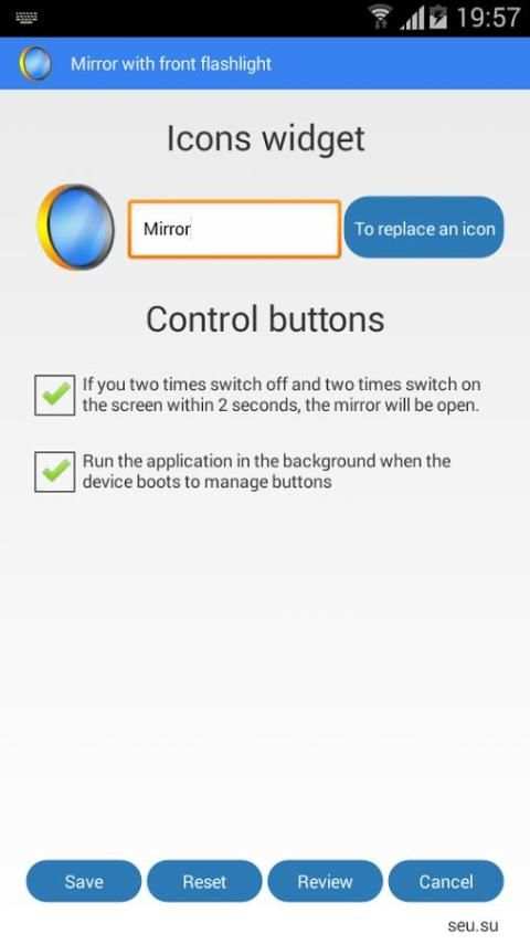 Mirror with front flashlight screenshot 4