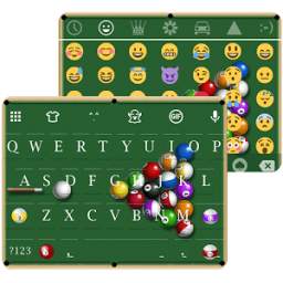 Snooker Emoji Keyboard Theme