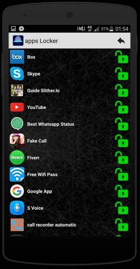 Fingerprint app Lock simulated 2 تصوير الشاشة